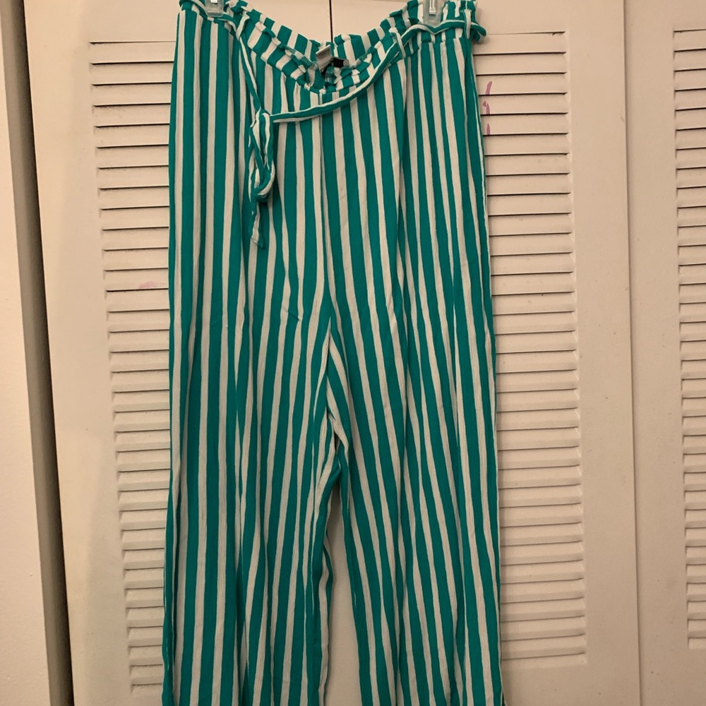 Plus size wide leg pants